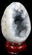 Crystal Filled Celestine (Celestite) Egg - Madagascar #41674-2